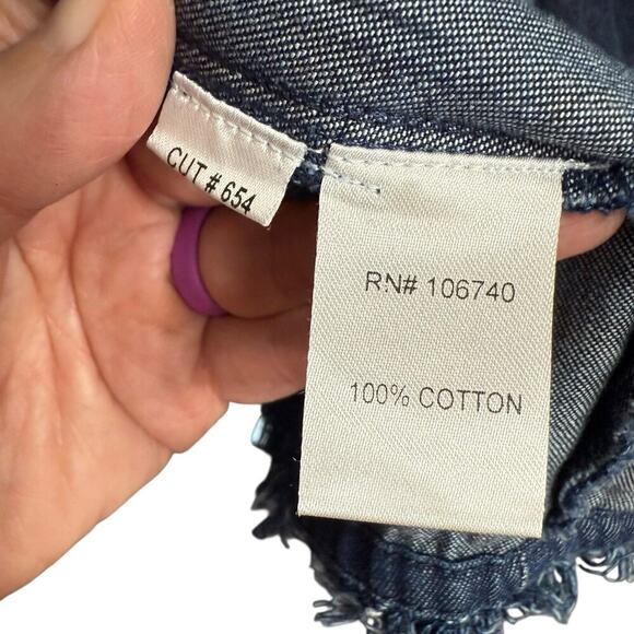 Catalog Favorites Denim Open jacket 3X XXXL Cotton Blue Relaxed Oversized Comfy - Picture 3 of 8